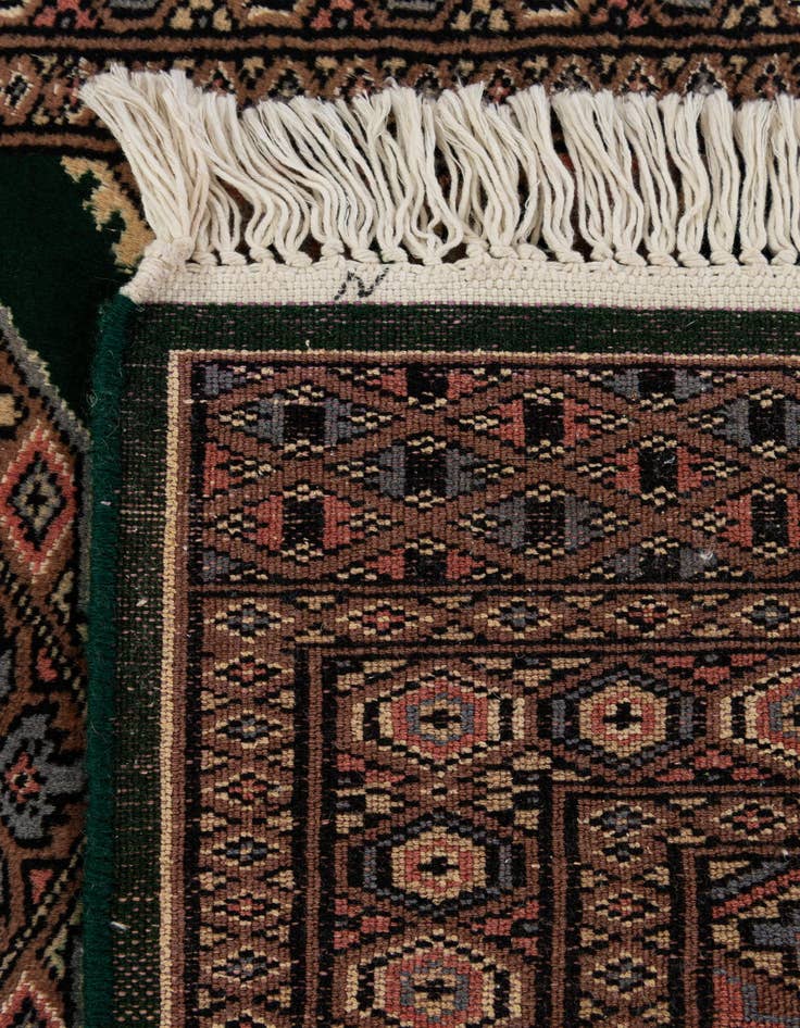 Detail image of  2' 1 x 3' 2  Hand Knotted Bokhara Oriental Wool Rug
