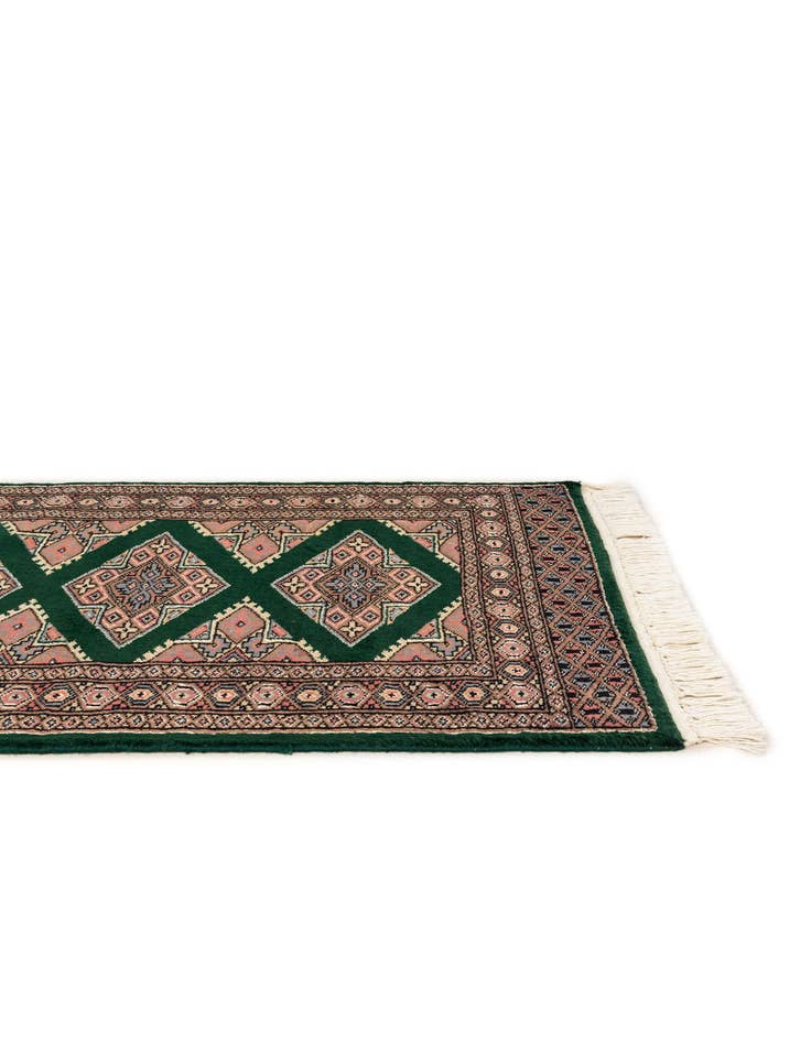 Detail image of  2' 1 x 3' 2  Hand Knotted Bokhara Oriental Wool Rug