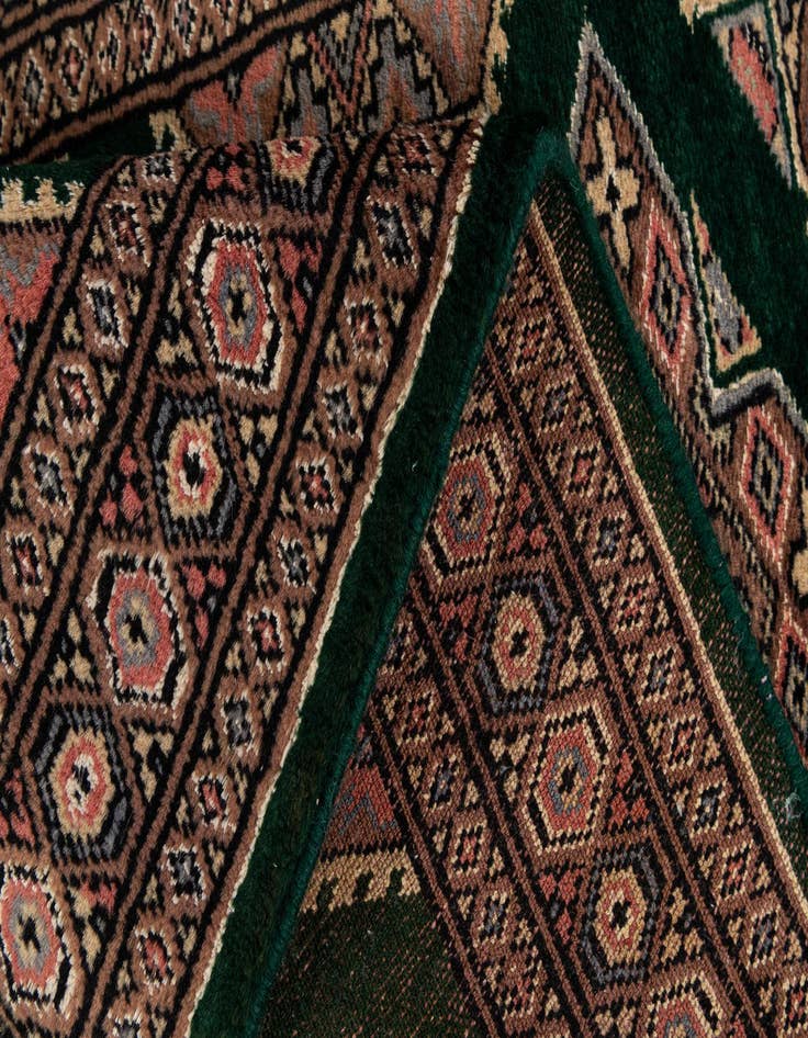 Detail image of  2' 1 x 3' 2  Hand Knotted Bokhara Oriental Wool Rug