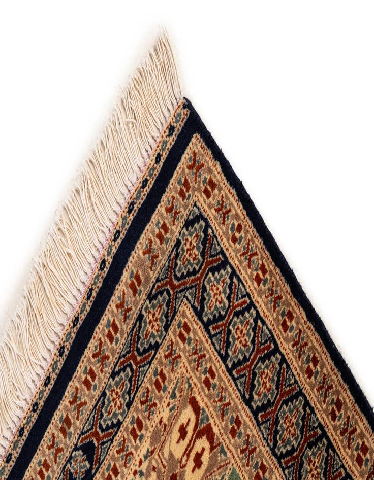 Detail image of  2' 9 x 4' 4  Hand Knotted Bokhara Oriental Wool Rug