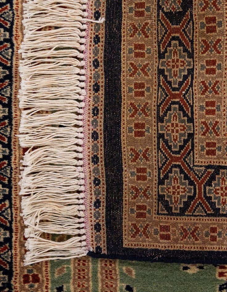 Detail image of  2' 9 x 4' 4  Hand Knotted Bokhara Oriental Wool Rug