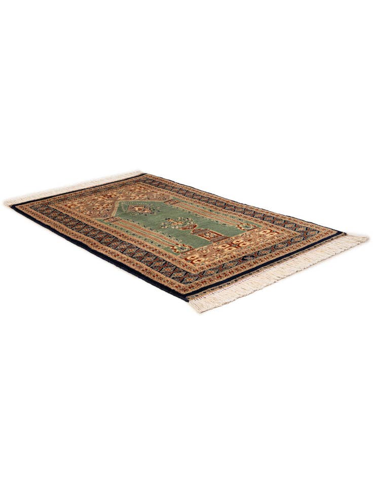 Detail image of  2' 9 x 4' 4  Hand Knotted Bokhara Oriental Wool Rug