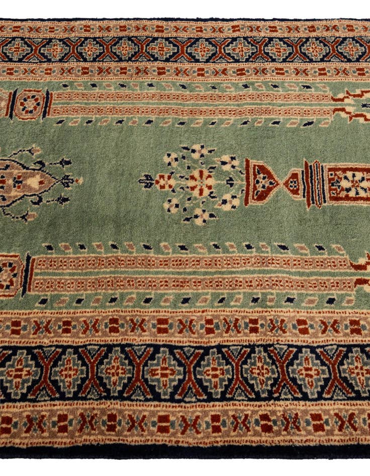 Detail image of  2' 9 x 4' 4  Hand Knotted Bokhara Oriental Wool Rug