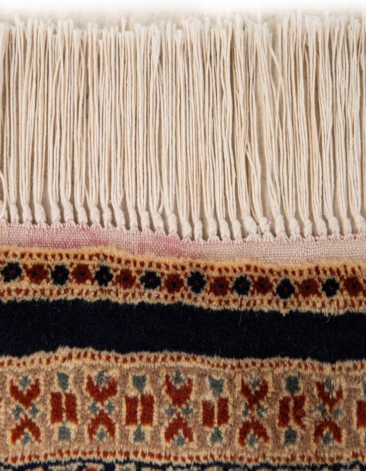 Detail image of  2' 9 x 4' 4  Hand Knotted Bokhara Oriental Wool Rug