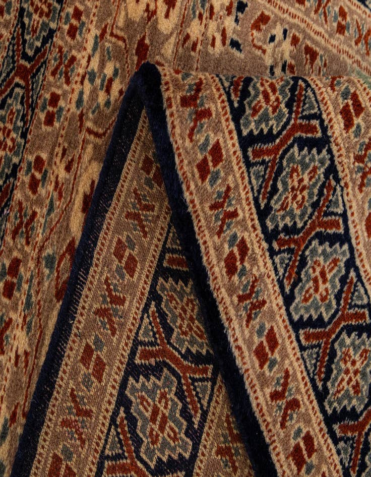Detail image of  2' 9 x 4' 4  Hand Knotted Bokhara Oriental Wool Rug