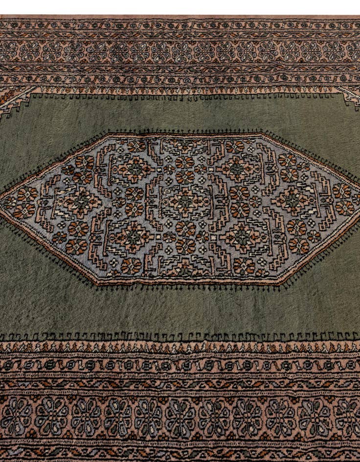 Detail image of  4' 1 x 6' 8  Hand Knotted Bokhara Oriental Wool Rug