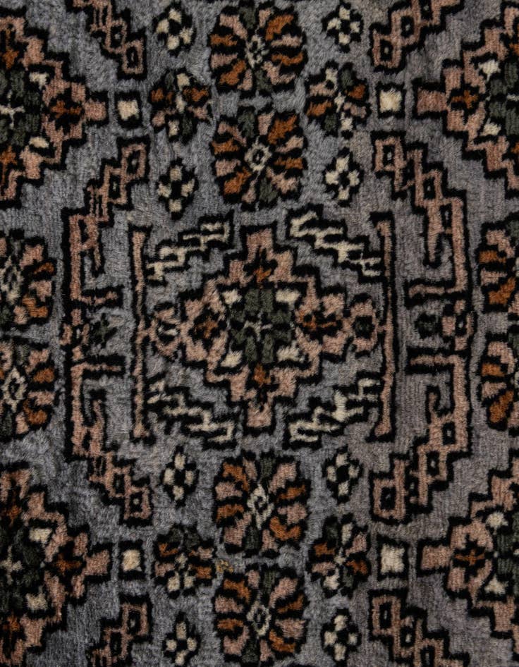 Detail image of  4' 1 x 6' 8  Hand Knotted Bokhara Oriental Wool Rug