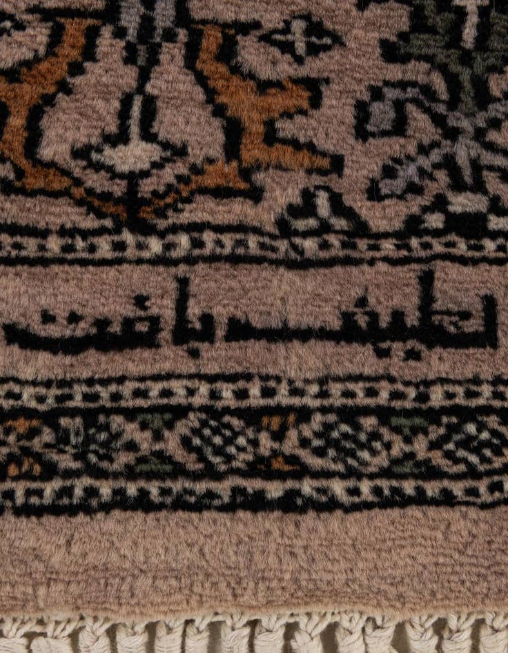 Detail image of  4' 1 x 6' 8  Hand Knotted Bokhara Oriental Wool Rug