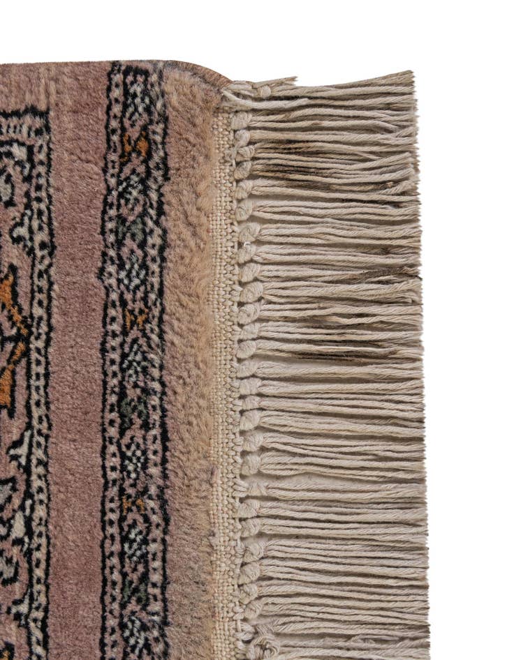 Detail image of  4' 1 x 6' 8  Hand Knotted Bokhara Oriental Wool Rug