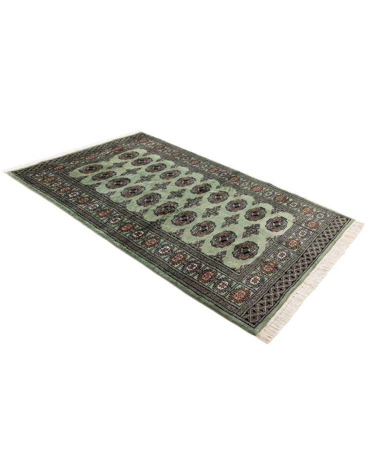 Detail image of  3' 1 x 4' 10  Hand Knotted Bokhara Oriental Wool Rug