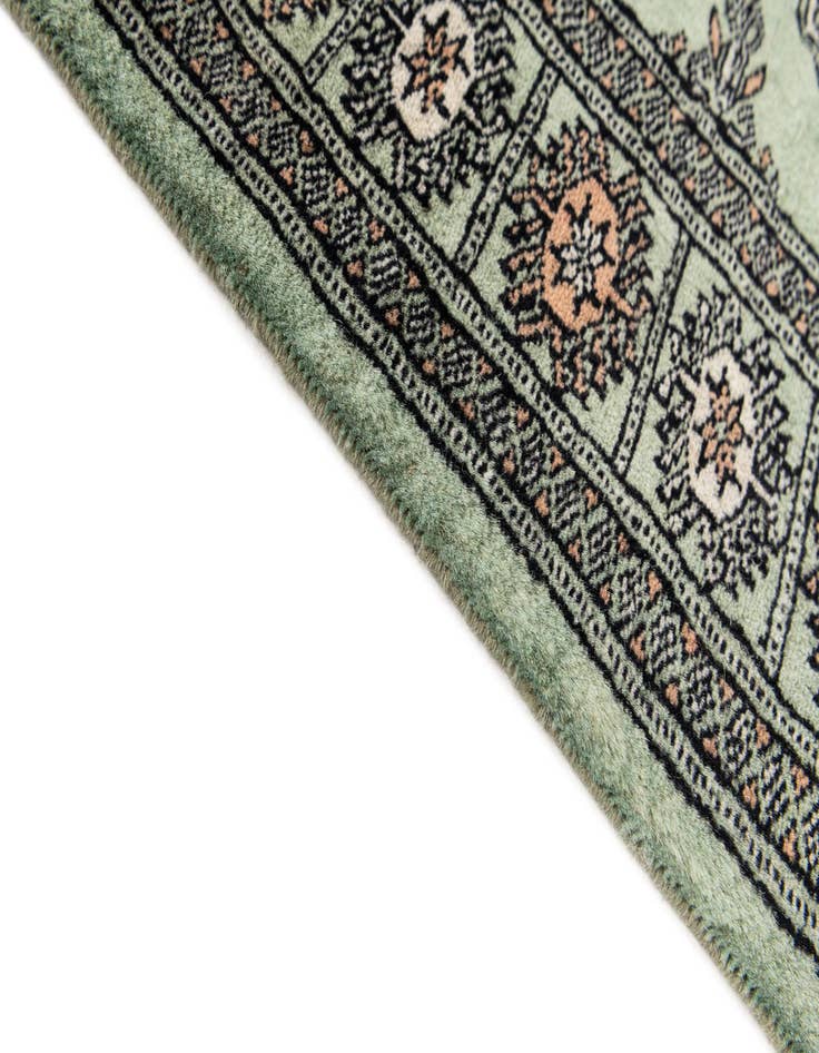 Detail image of  3' 1 x 4' 10  Hand Knotted Bokhara Oriental Wool Rug