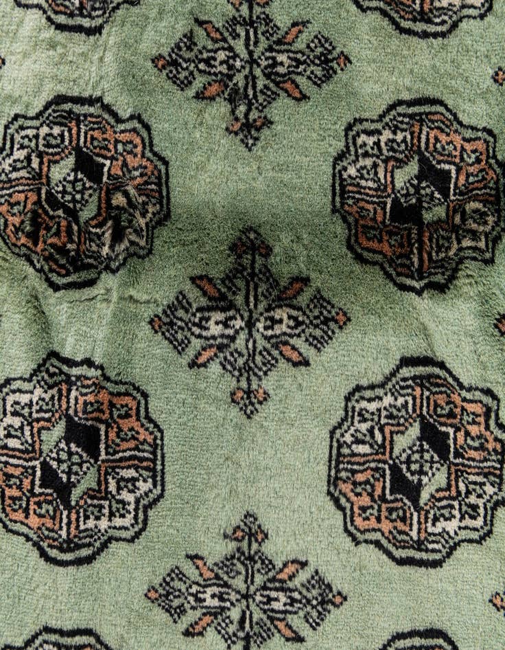 Detail image of  3' 1 x 4' 10  Hand Knotted Bokhara Oriental Wool Rug