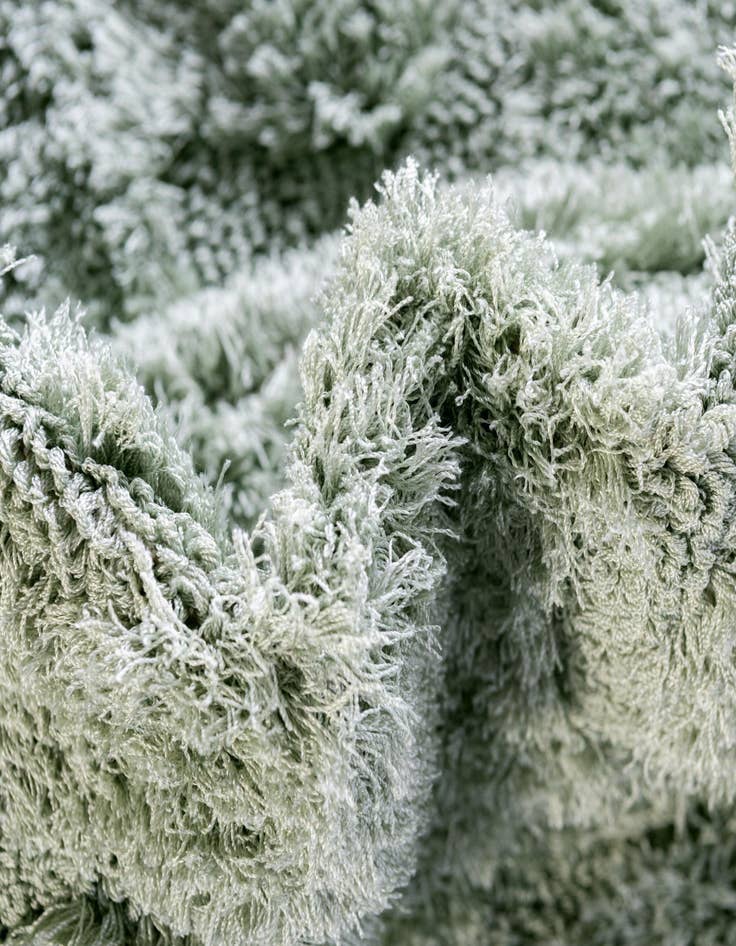 Detail image of  8' x 10' Botanical Shag Rug