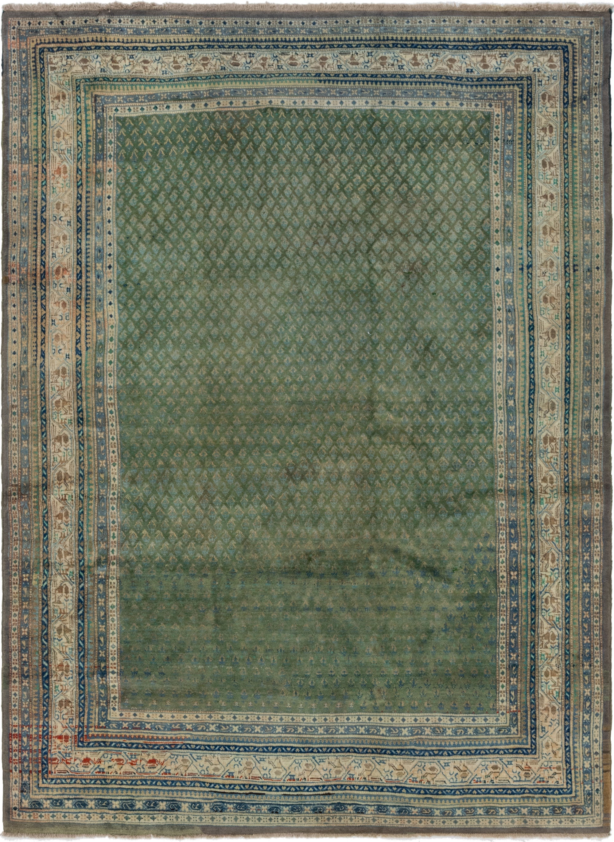  7' x 10'  Hand Knotted Botemir Persian Wool Rug