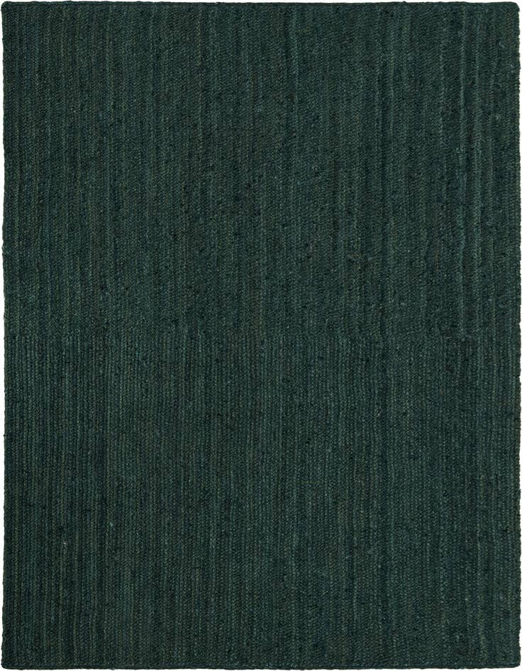 Detail image of  5' 3 x 8'  Hand Braided Jute Rug