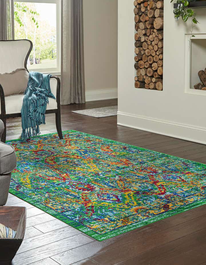 Green 2' x 3' Calypso Rug | Rugs.com