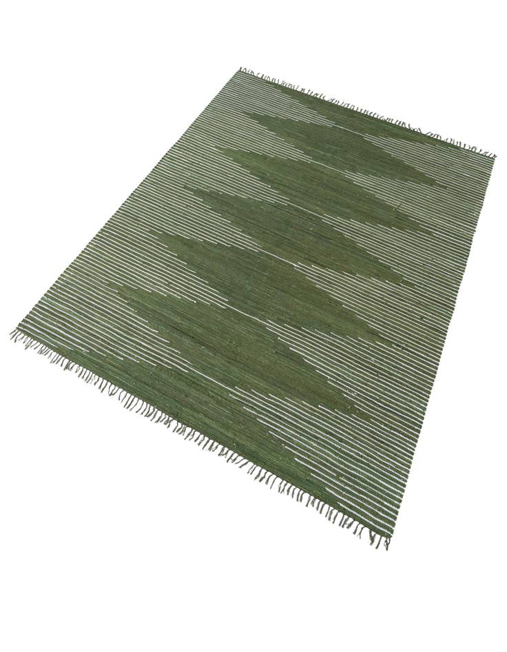 Detail image of  10' x 14' 1  Hand Woven Chindi Cotton Rug