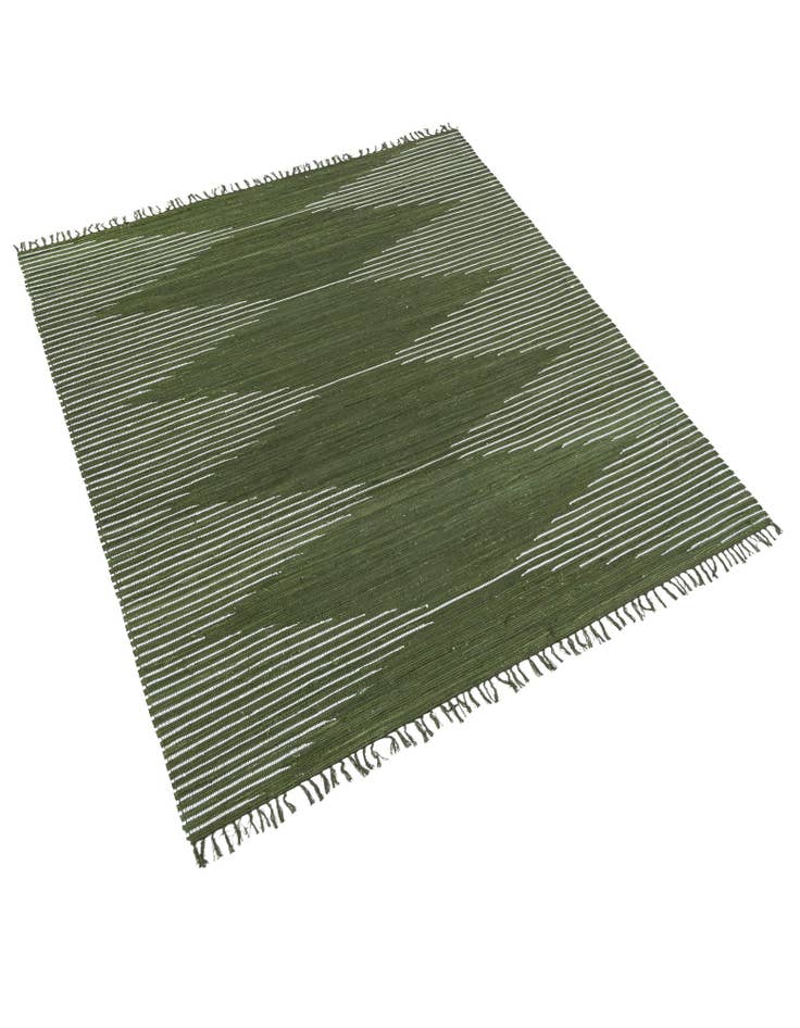 Detail image of  8' x 11'  Hand Woven Chindi Cotton Rug