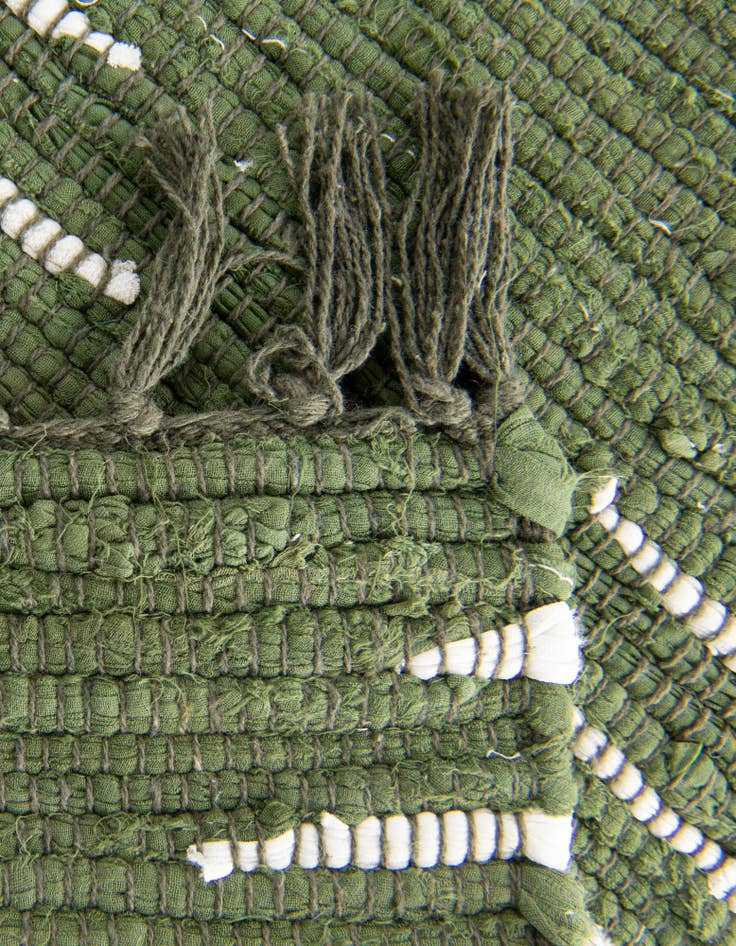 Detail image of  3' 3 x 5' 1  Hand Woven Chindi Cotton Rug