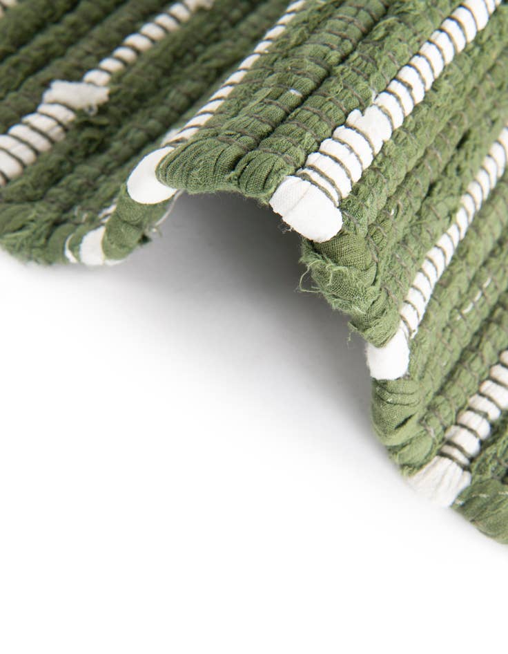 Detail image of  3' 3 x 5' 1  Hand Woven Chindi Cotton Rug