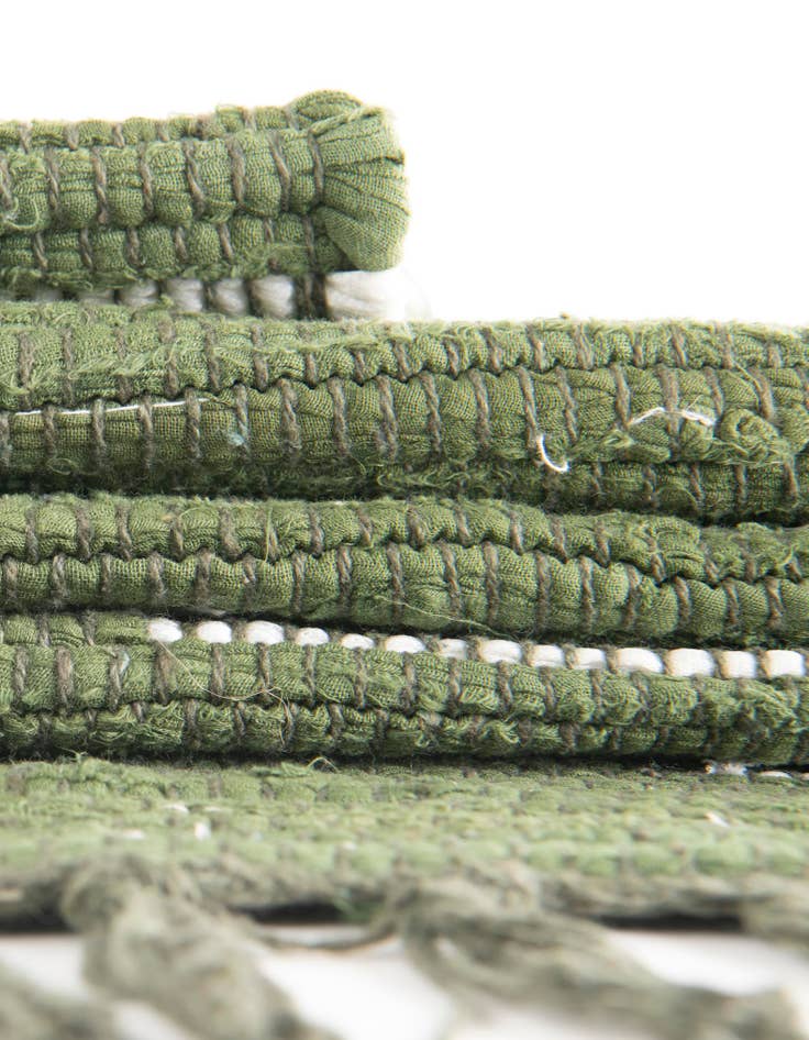 Detail image of  3' 3 x 5' 1  Hand Woven Chindi Cotton Rug