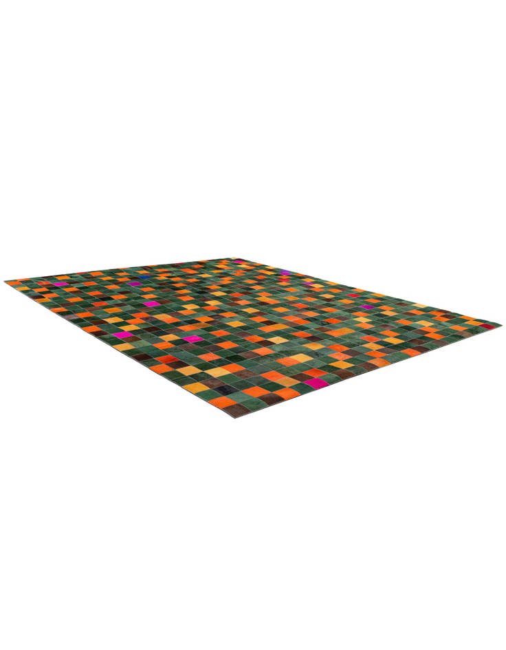 Detail image of  7' 11 x 9' 9 Cowhide - Patchwork Rug