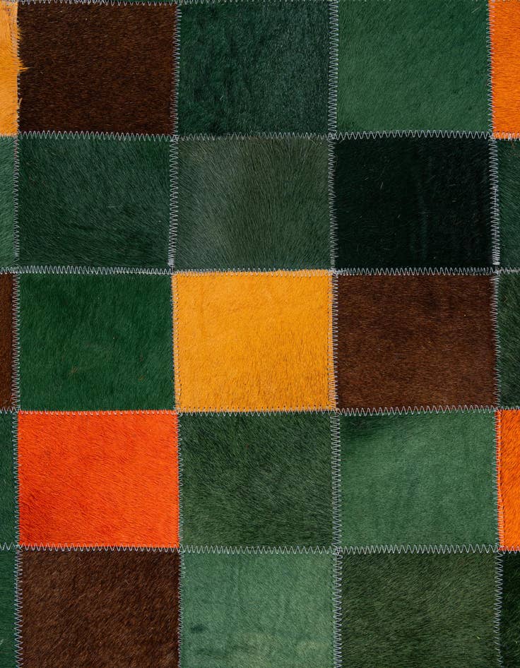 Detail image of  7' 11 x 9' 9 Cowhide - Patchwork Rug