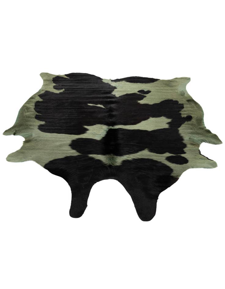 Detail image of  5' 4 x 6' Cowhide Leather Rug