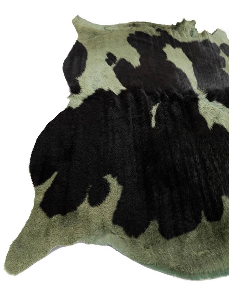 Detail image of  5' 4 x 6' Cowhide Leather Rug