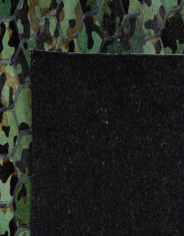 Detail image of  5' 1 x 7' 11 Cowhide Stocks Rug