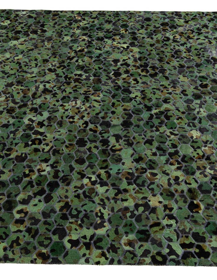 Detail image of  5' 1 x 8' Cowhide Stocks Rug