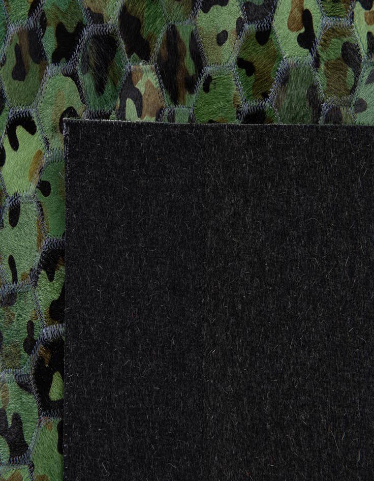 Detail image of  5' 1 x 8' Cowhide Stocks Rug