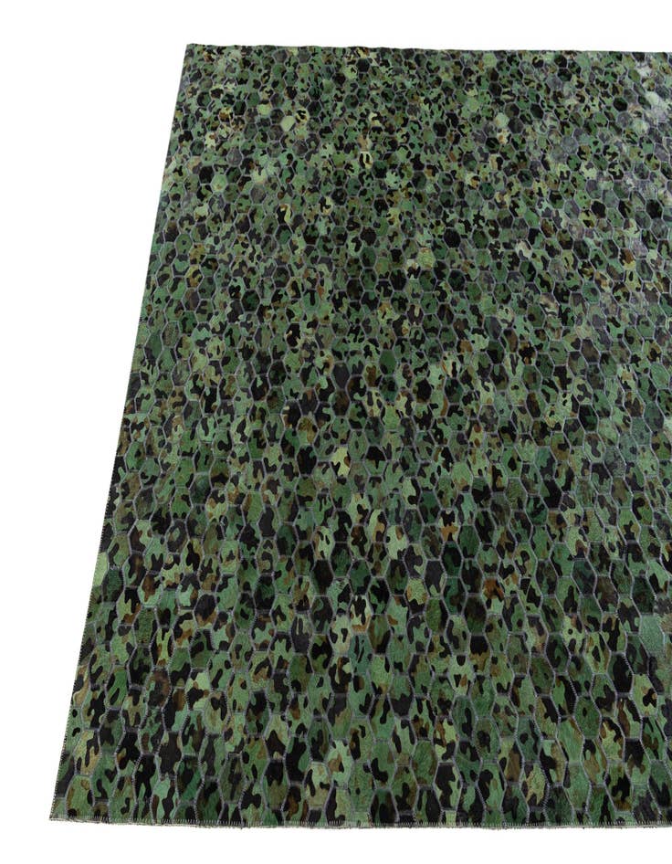 Detail image of  5' x 7' 9 Cowhide Stocks Rug