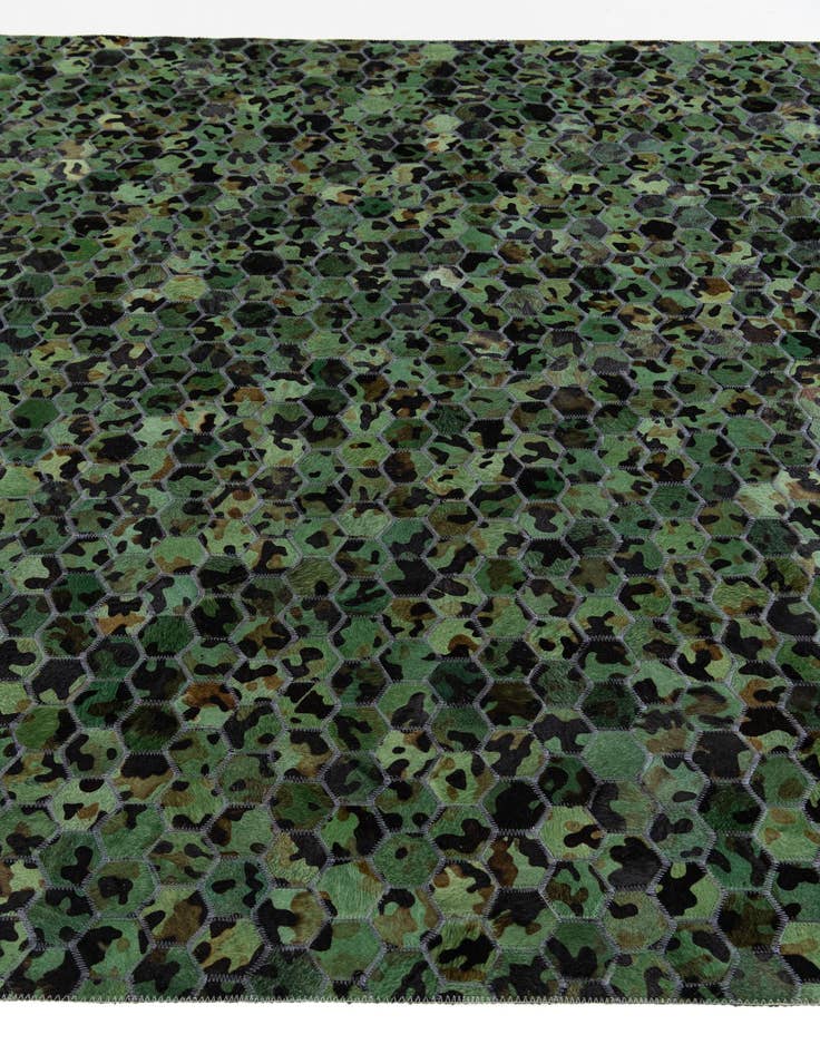 Detail image of  5' x 7' 9 Cowhide Stocks Rug