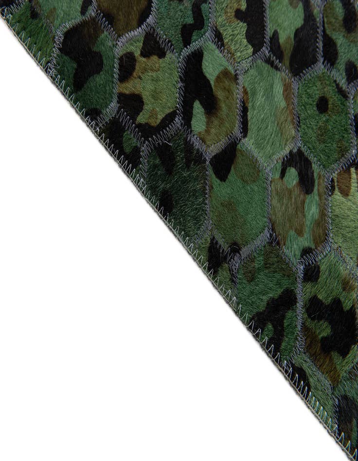 Detail image of  5' x 7' 9 Cowhide Stocks Rug