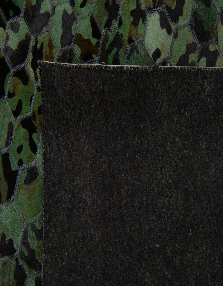 Detail image of  8' x 9' 9 Cowhide Stocks Rug