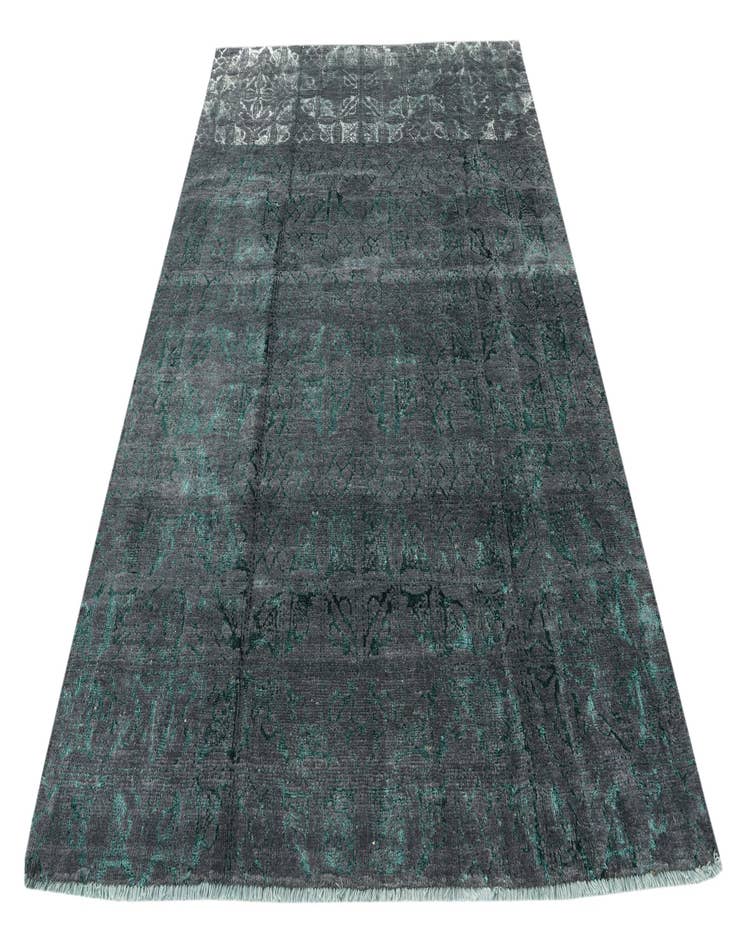 Detail image of  5' 10 x 9'  Hand Knotted Darya Rug