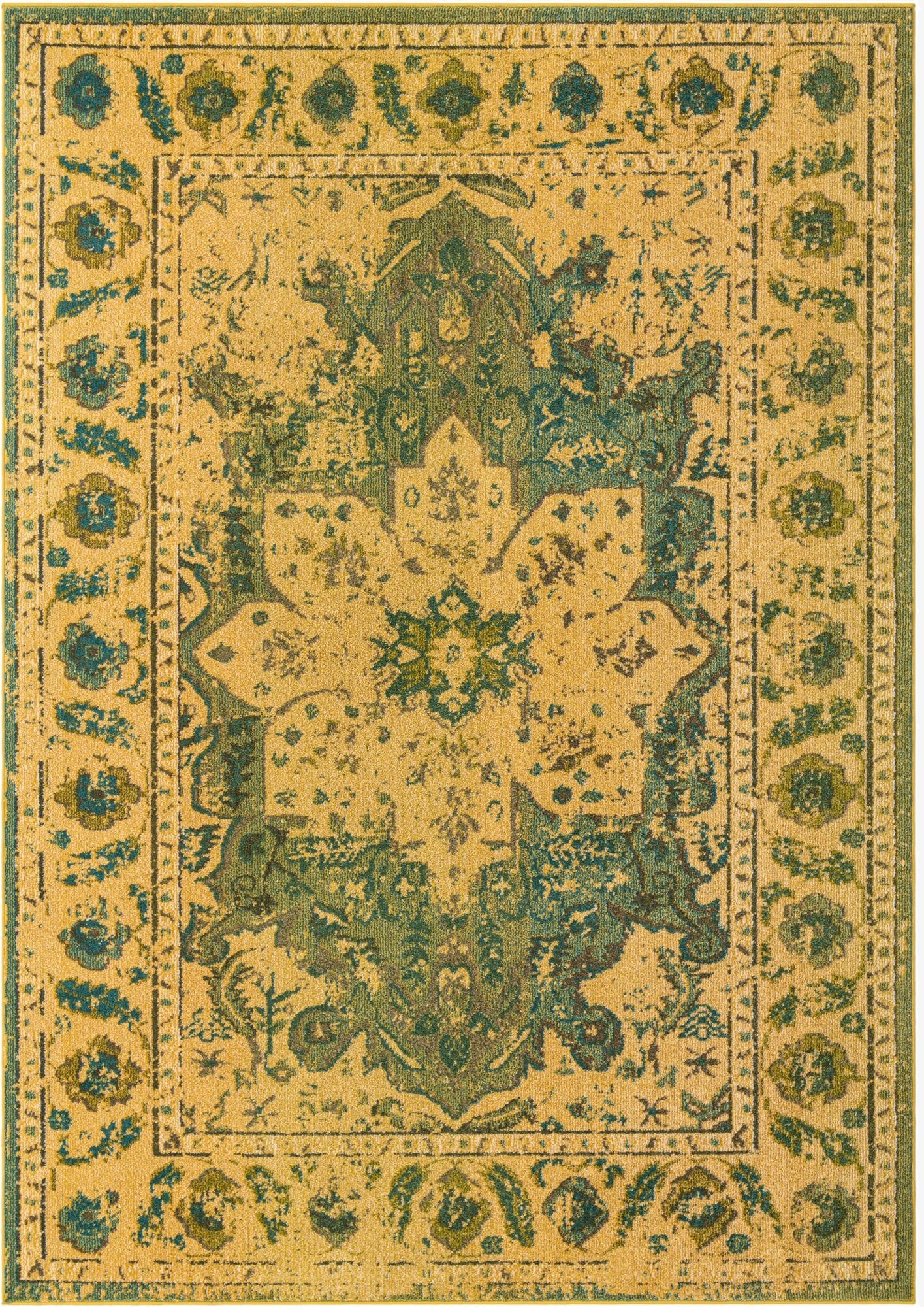 7' x 10' Washable Fleur Rug