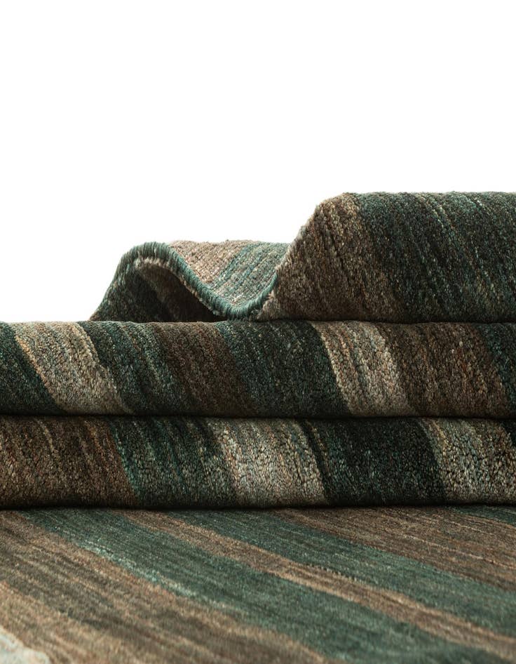 Detail image of  5' x 6' 9  Hand Knotted Gabbeh Wool Rug