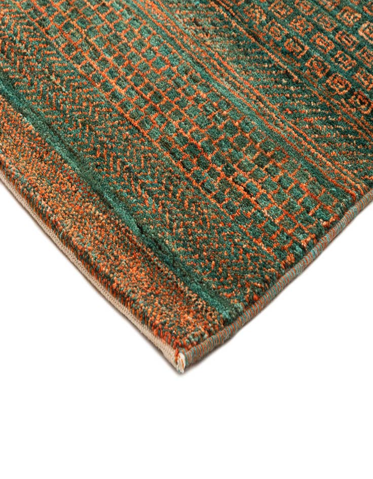 Detail image of  5' 1 x 7'  Hand Knotted Gabbeh Wool Rug