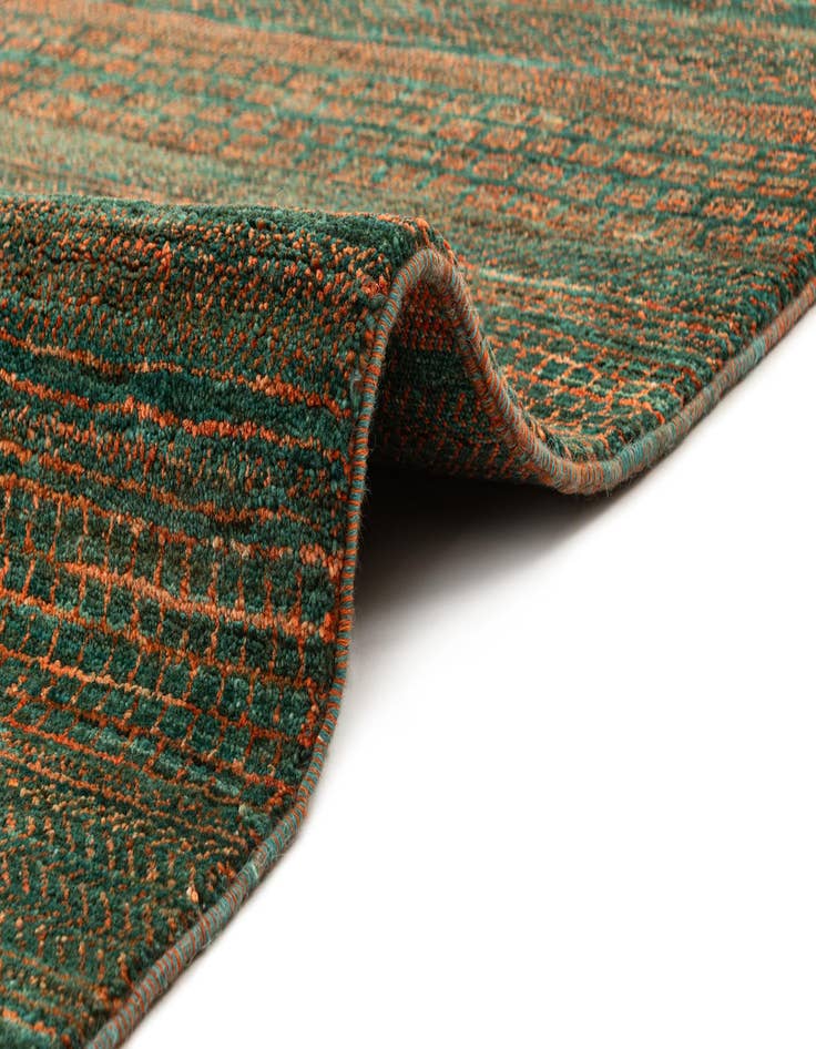 Detail image of  5' 1 x 7'  Hand Knotted Gabbeh Wool Rug