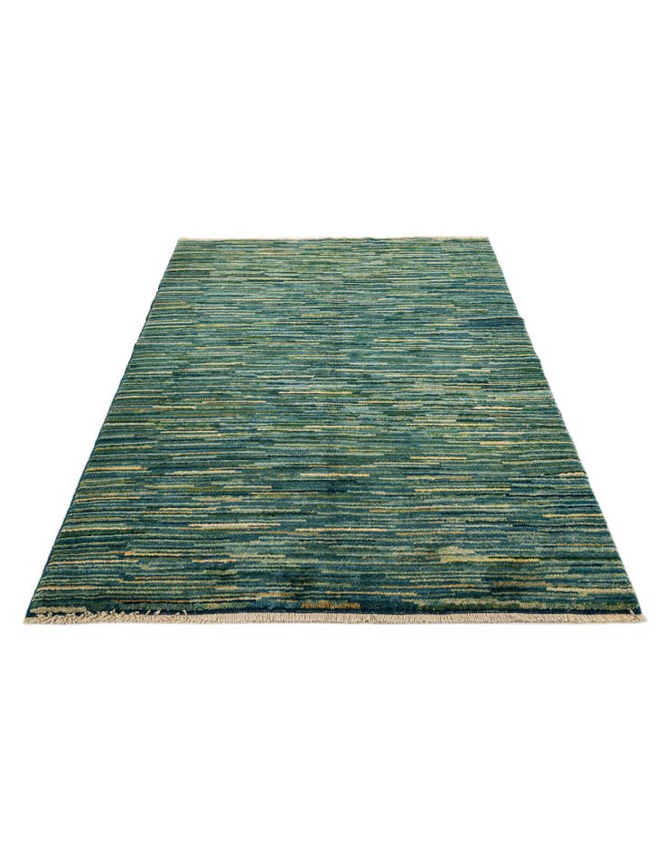 Detail image of  4' 9 x 6'  Hand Knotted Gabbeh Wool Rug