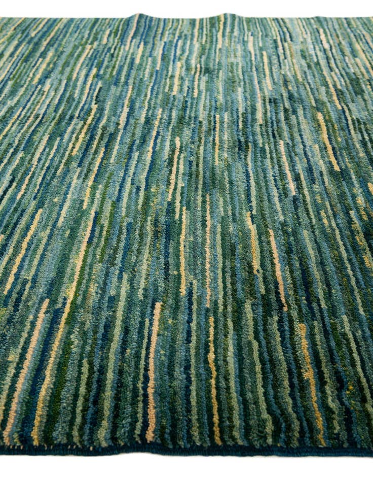 Detail image of  4' 9 x 6'  Hand Knotted Gabbeh Wool Rug