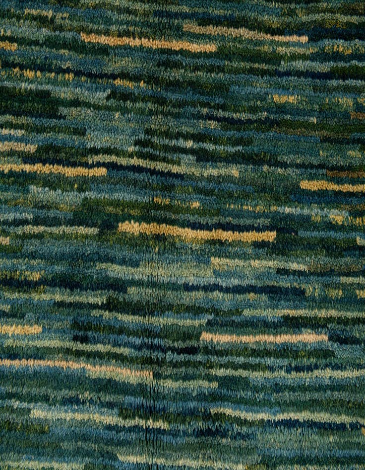 Detail image of  4' 9 x 6'  Hand Knotted Gabbeh Wool Rug