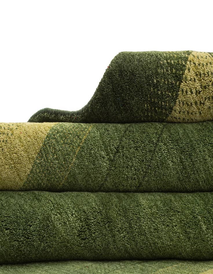 Detail image of  5' x 6' 8  Hand Knotted Gabbeh Wool Rug