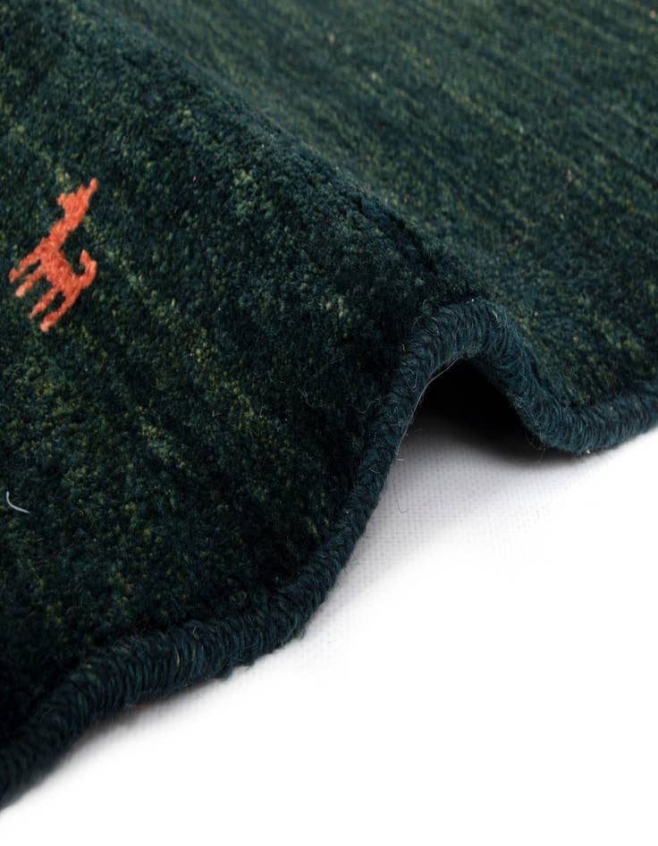 Detail image of 2' 1 x 2' 11 Gabbeh Shouli Wool Rug