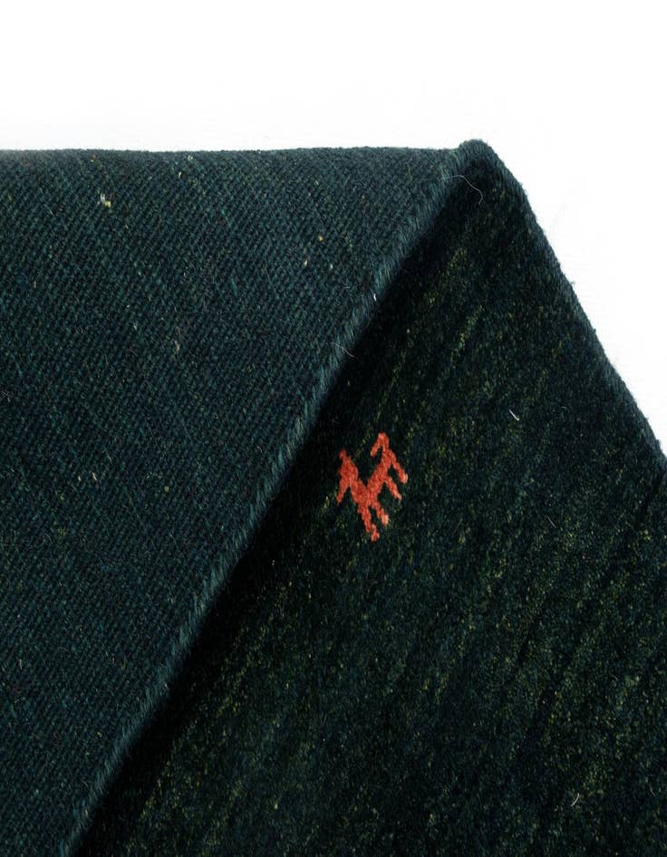 Detail image of 2' 1 x 2' 11 Gabbeh Shouli Wool Rug