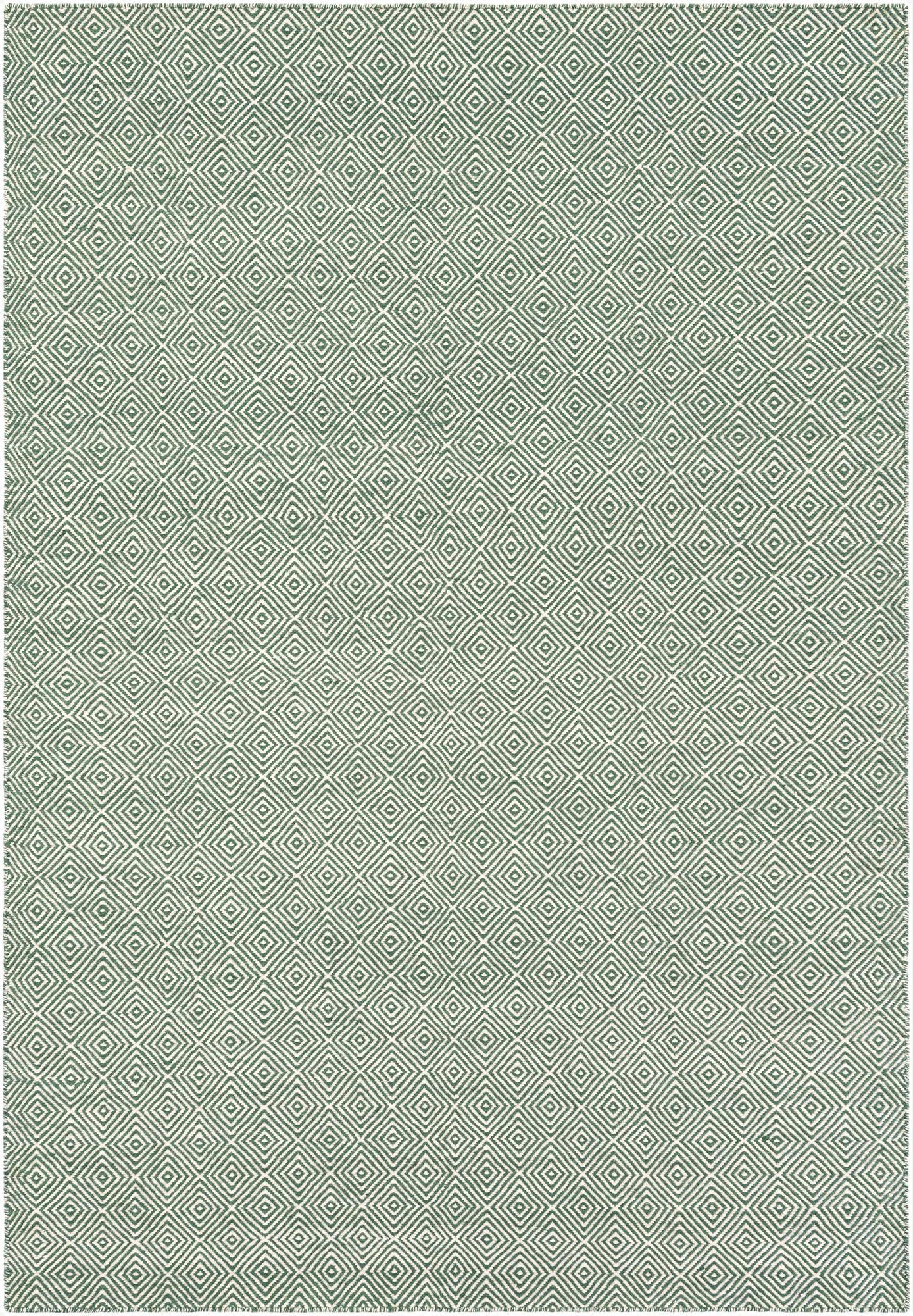  6' 1 x 9'  Hand Woven Geo Trellis Flatweave Rug