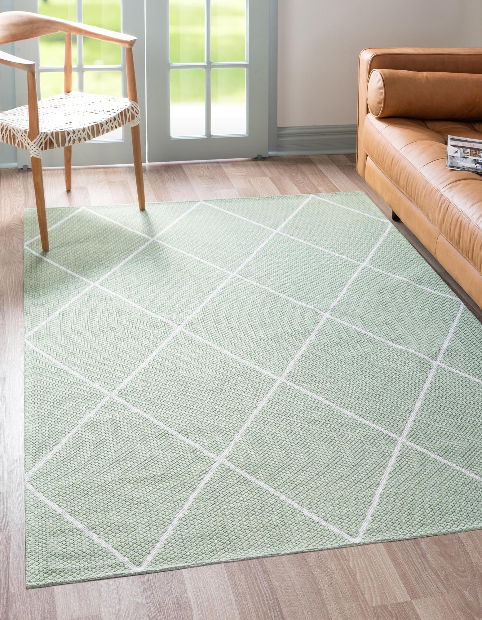 Green 6' 4 x 9' Georgia Rug | Rugs.com