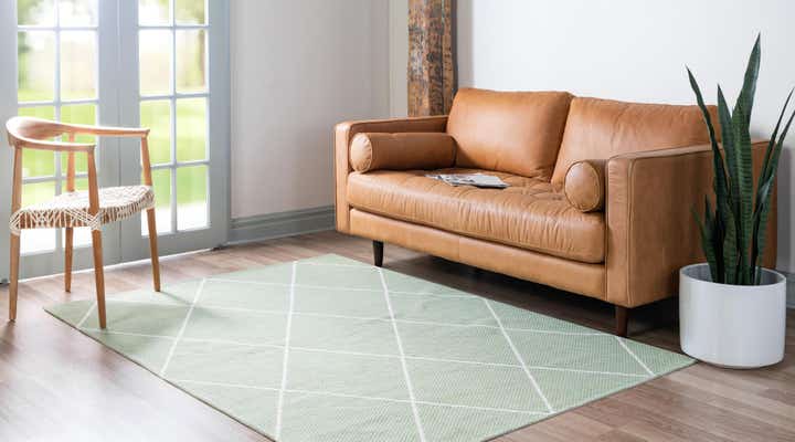 Green 5' x 7' 2 Georgia Rug | Rugs.com